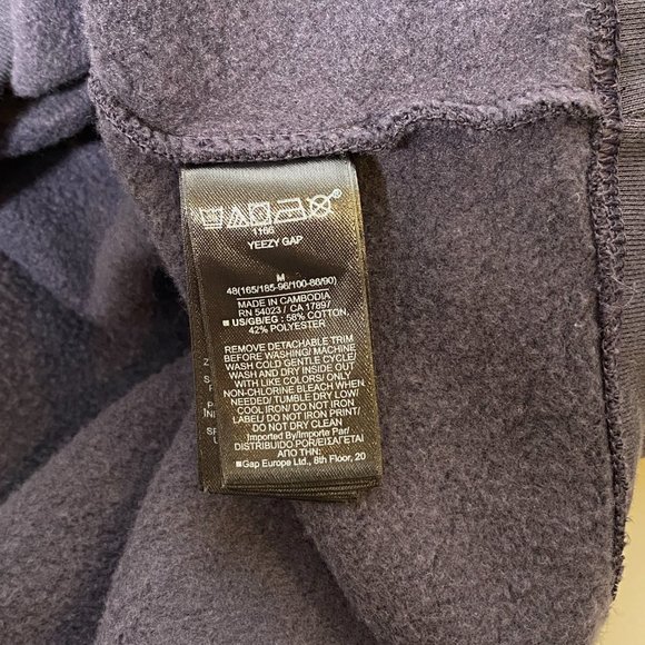 YZY GAP Engineered by BALENCIAGA Charcoal Sweatshirt Tee w/Dove - Picture 7 of 7